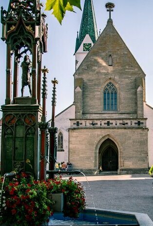 Blick auf den Marktplatz in Bad Saulgau