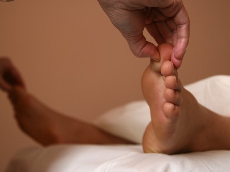 Fußzonenreflexmassage